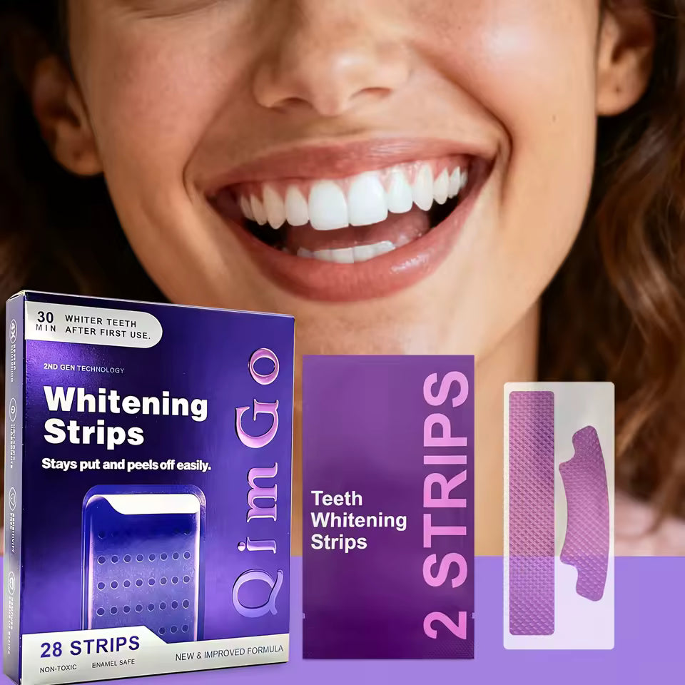 4Pcs Upgraded 2.0 Purple Teeth Whitening Strips, Professional Oral Care for Brightening Teeth