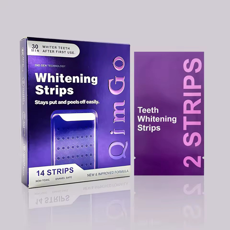 4Pcs Upgraded 2.0 Purple Teeth Whitening Strips, Professional Oral Care for Brightening Teeth